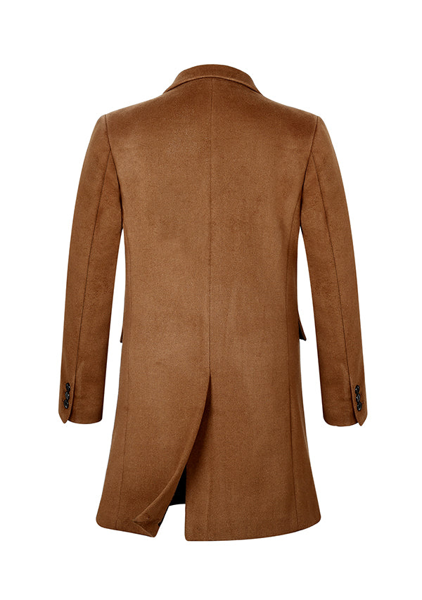 Men’s Camel Wool Overcoat